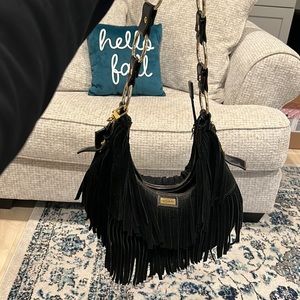 Fringe shoulder bag